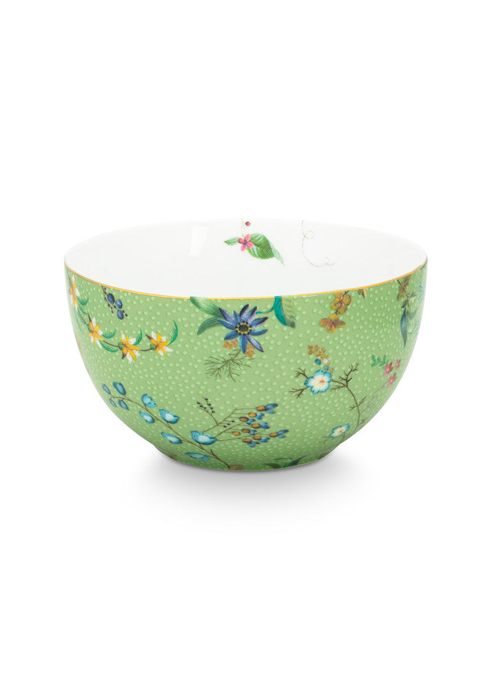 Pip Studio Schale Jolie Blumen grün mittel