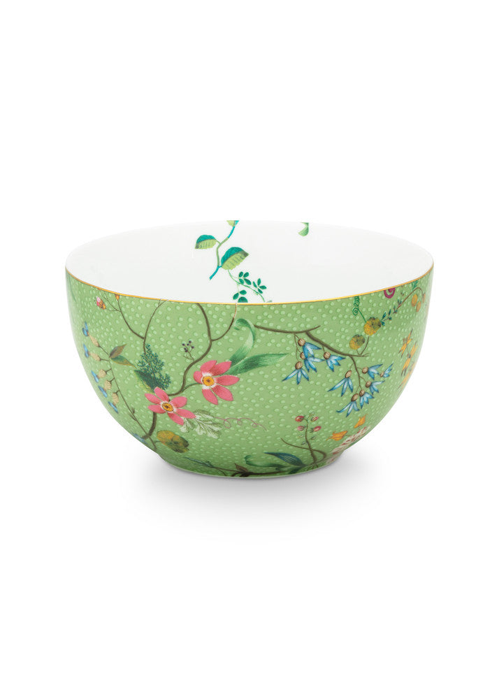 Pip Studio Schale Jolie Blumen grün mittel