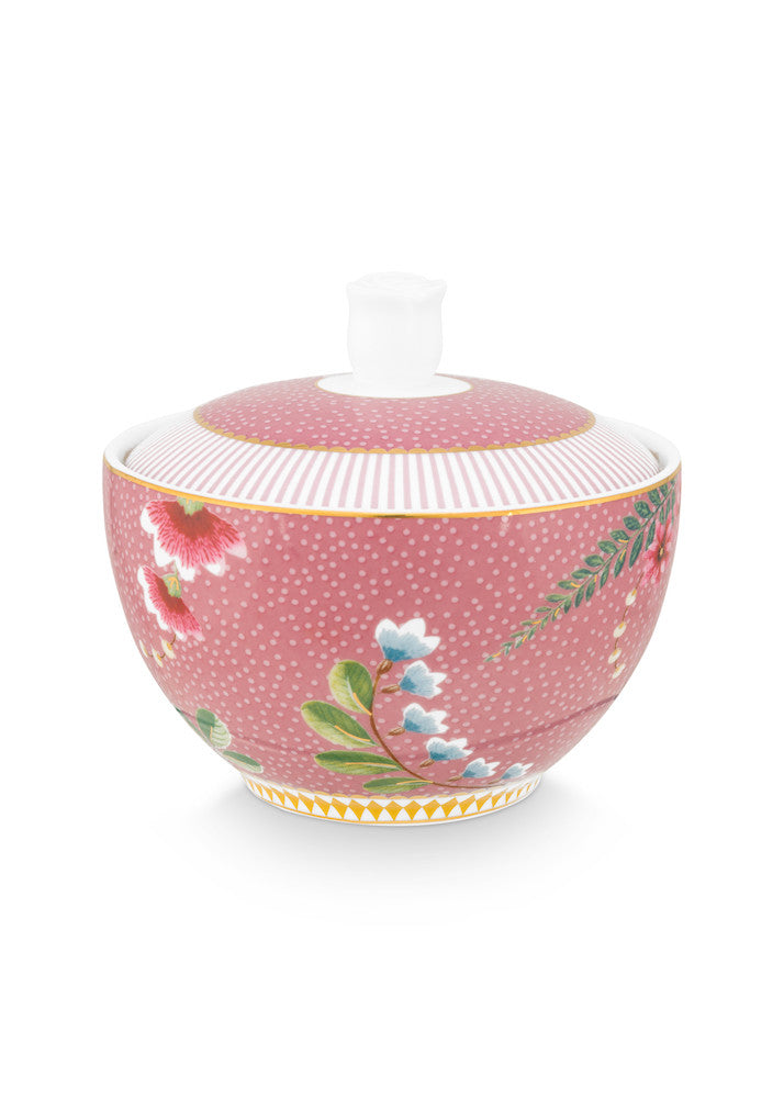 Pip Studio Zuckerdose La Majorelle Blüten rosa