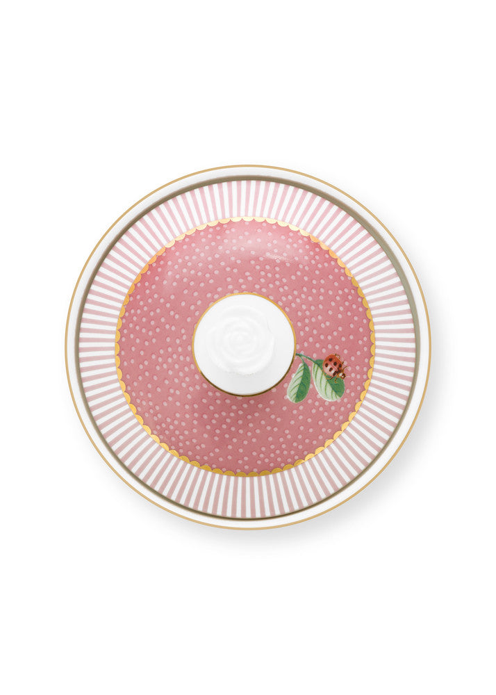 Pip Studio Zuckerdose La Majorelle Blüten rosa