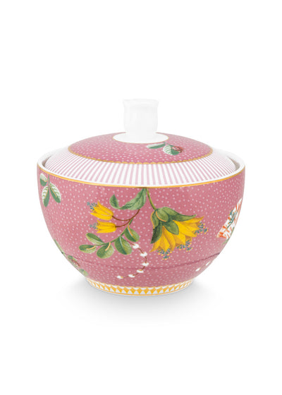 Pip Studio Zuckerdose La Majorelle Blüten rosa