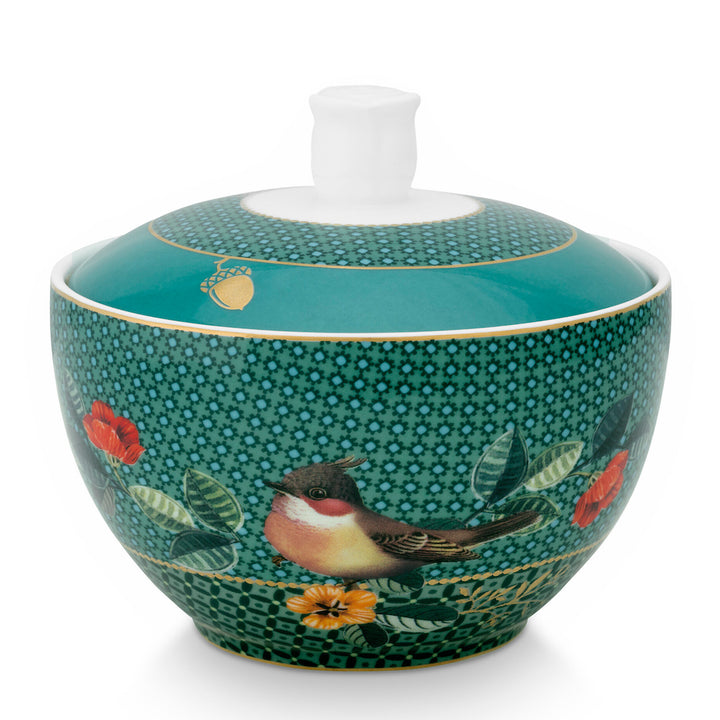 Pip Studio Zuckerdose Winter Wonderland Grün