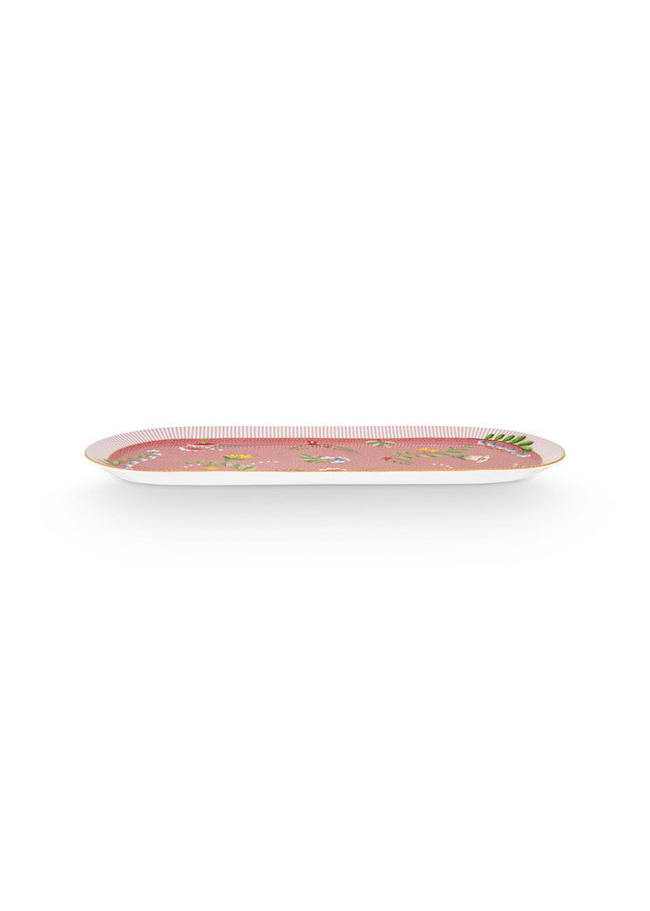 Pip Studio Kuchenplatte La Majorelle Blüten rosa