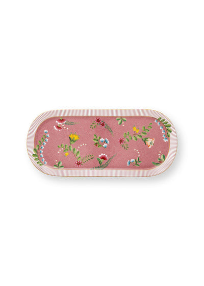 Pip Studio Kuchenplatte La Majorelle Blüten rosa