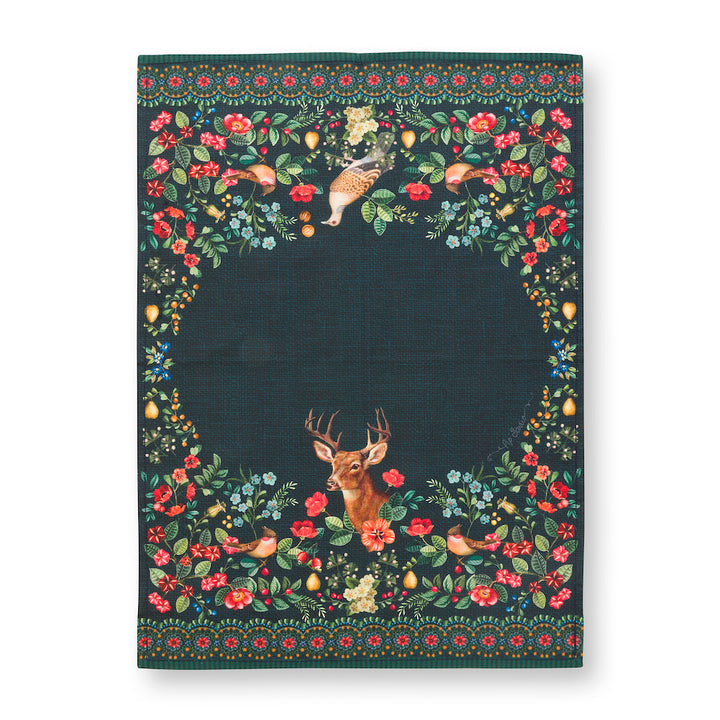 Pip Studio Geschirrhandtuch Winter Wonderland Dunkelblau