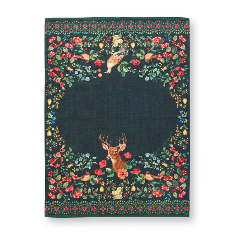 Pip Studio Geschirrhandtuch Winter Wonderland Dunkelblau