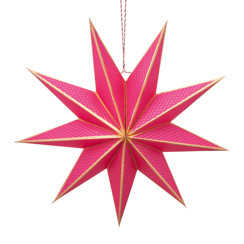 Pip Studio Weihnachtsstern Papier Rosa 60 cm