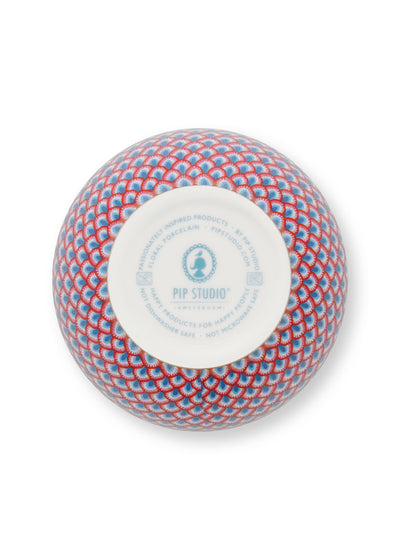 Pip Studio Schale Flower Festival Muscheloptik hellblau 9,5 cm