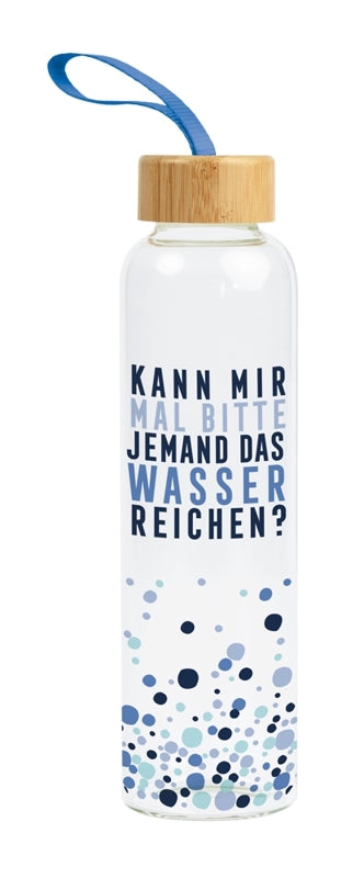 Glas Trinkflasche Das Wasser reichen