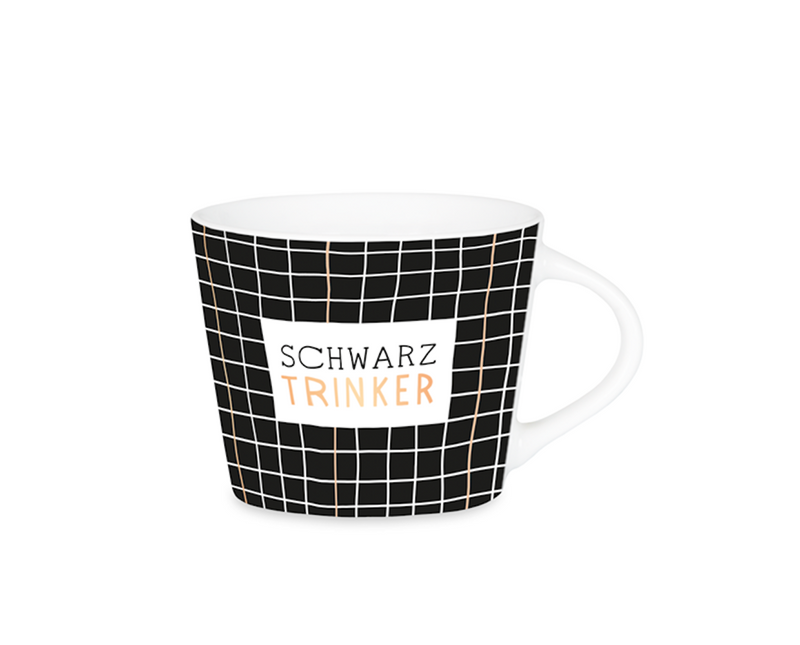 Espresso-Tasse Schwarz Trinker