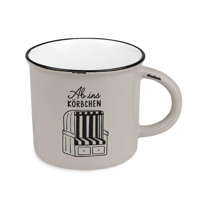 Becher Vintage Maritim Ab ins Körbchen
