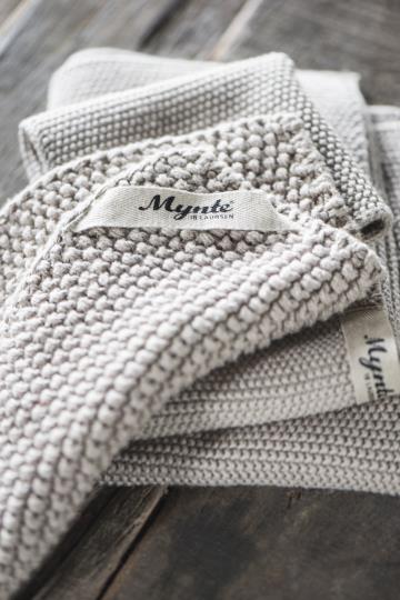 IB Laursen Topflappen Mynte Sandfarben Gestrickt