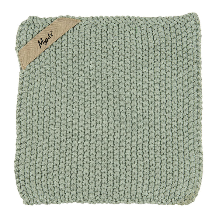 IB Laursen Topflappen Mynte Staubig Grün Gestrickt