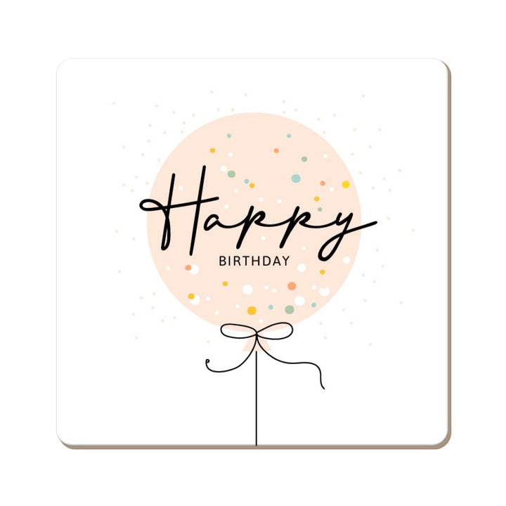 Korkuntersetzer Happy Birthday