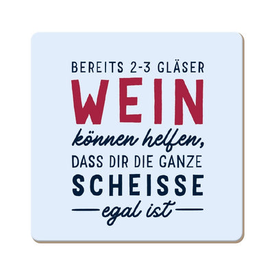 Korkuntersetzer 2-3 Gläser Wein