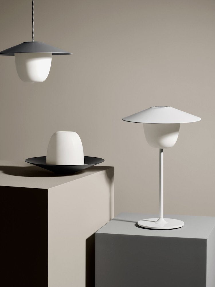 Blomus Mobile LED-Tischleuchte Ani Lamp Weiß