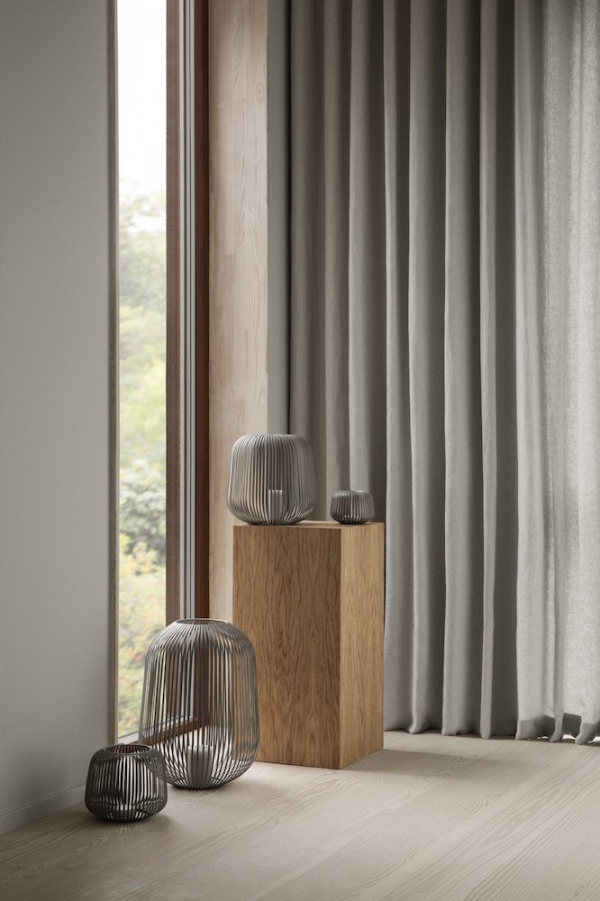 Blomus Laterne Lito Steel Gray für Dekoration | Stylische Zuhause XS
