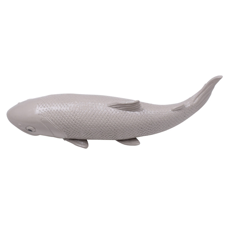 Wand-Deko Fisch uni beige klein
