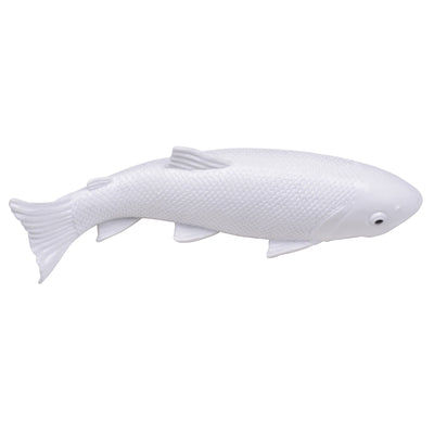 Wand-Deko Fisch Fischoptik weiß klein