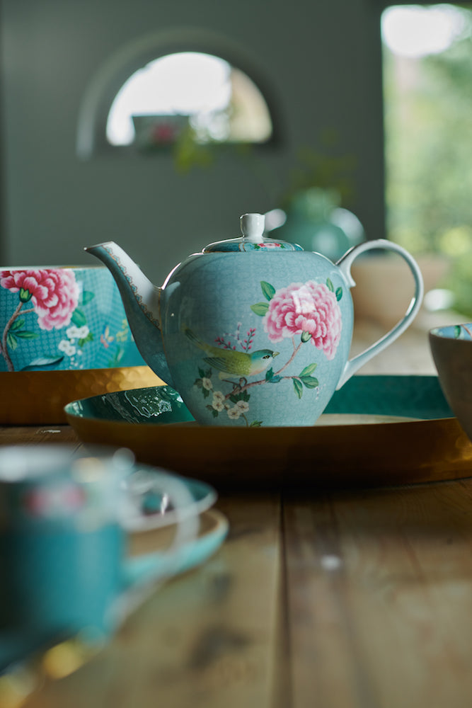 Pip Studio Kuchenplatte Blushing Birds lang blau