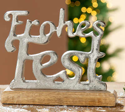 Dekoaufsteller Frohes Fest
