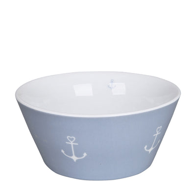 Krasilnikoff Bowl Anker Blaugrau