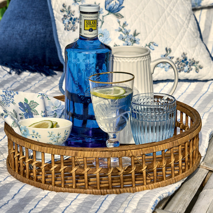Greengate Wasserglas Alice hellblau