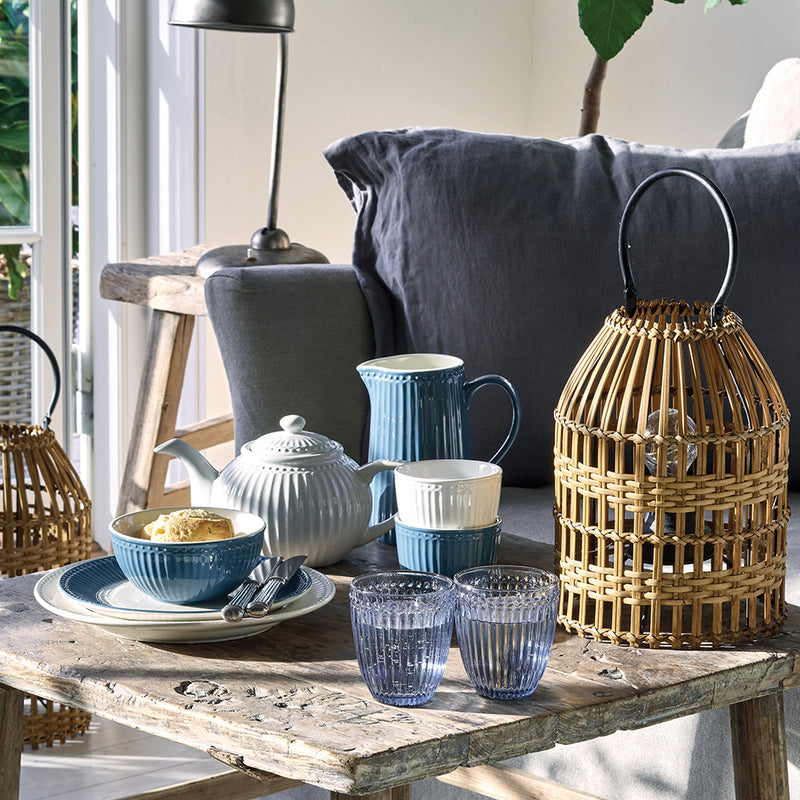 Greengate Wasserglas Alice blau