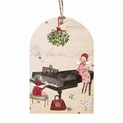 Weihnachts-Geschenkanhänger Klavier