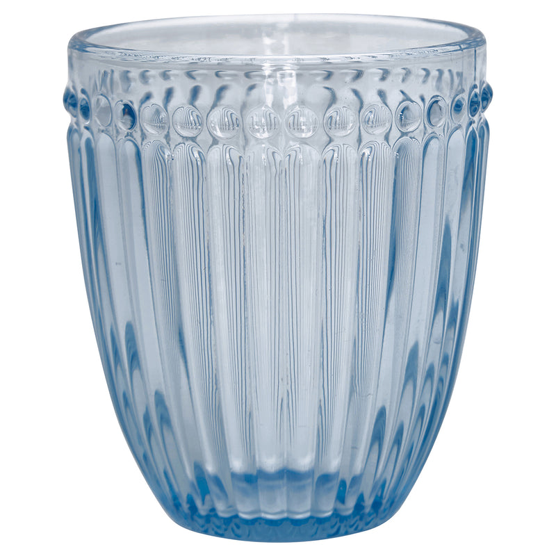 Greengate Wasserglas Alice hellblau