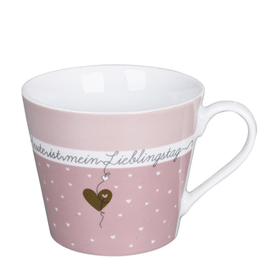 Krasilnikoff Happy Cup Heute ist mein Lieblingstag Rosa