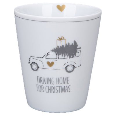 Krasilnikoff Happy Mug Driving Home for Christmas