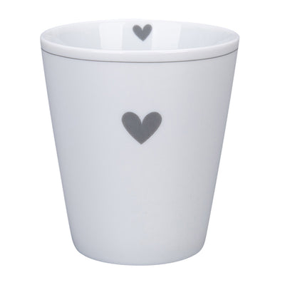 Krasilnikoff Happy Mug Herz Anthrazit