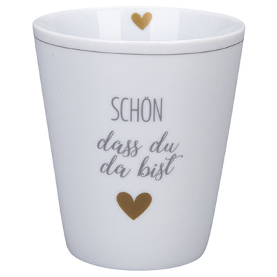 Krasilnikoff Happy Mug Schön dass Du da bist