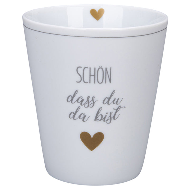 Krasilnikoff Happy Mug Schön dass Du da bist