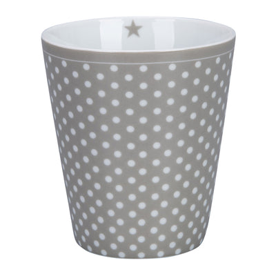 Krasilnikoff Happy Mug Micro Dots Hellgrau