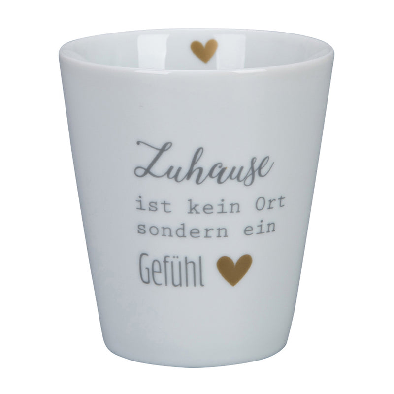 Krasilnikoff Happy Mug Zuhause ist ein Gefühl