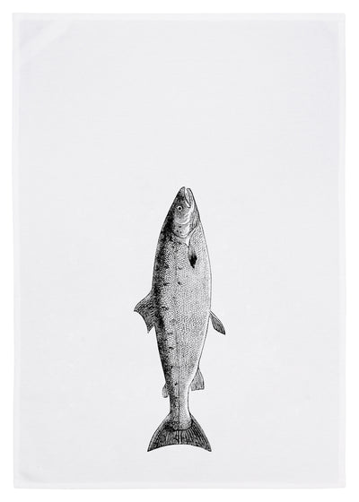 Geschirrtuch Fisch dunkelgrau