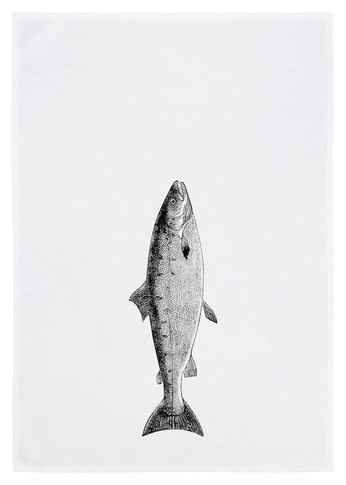 Geschirrtuch Fisch dunkelgrau