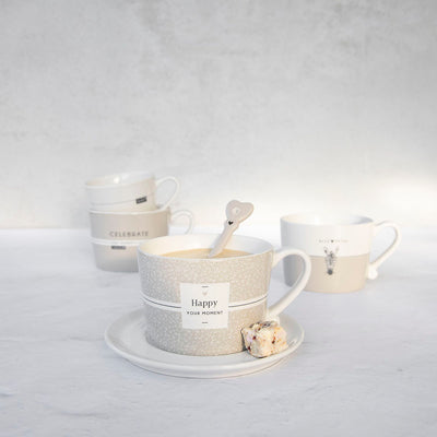 Bastion Collections Tasse Celebrate every moment titane