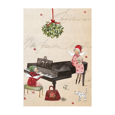 Weihnachtskarte Klavier