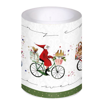 Kerze Weihnachtsfahrrad