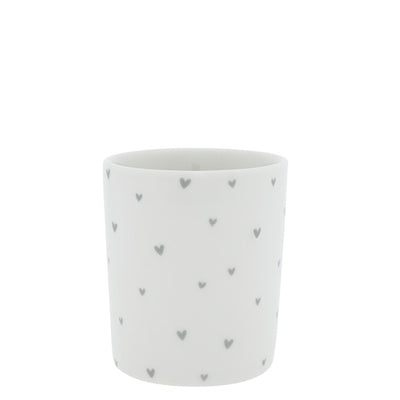 Bastion Collections Becher Hearts grau