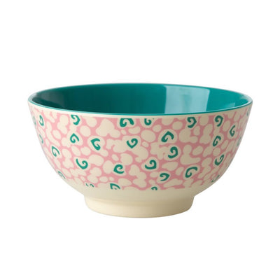 Rice Melamin Schüssel Two Tone Liquid Spots mittel