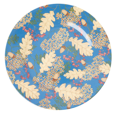 RICE Melamin Essteller Autumn and Acorns blau