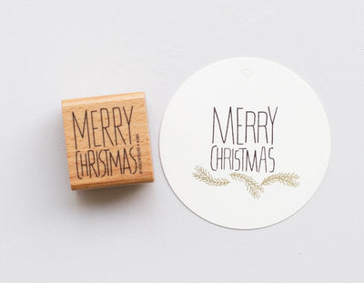 Perlenfischer Stempel Merry Christmas 1