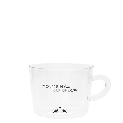 Bastion Collections Teeglas My Tea schwarz