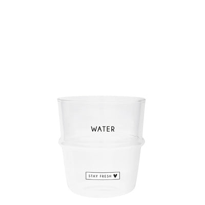 Bastion Collections Wasserglas Water schwarz