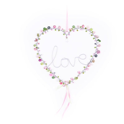 Dekohänger Perlen-Herz Jarla Love bunt