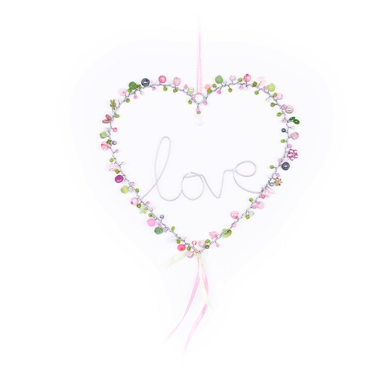 Dekohänger Perlen-Herz Jarla Love bunt